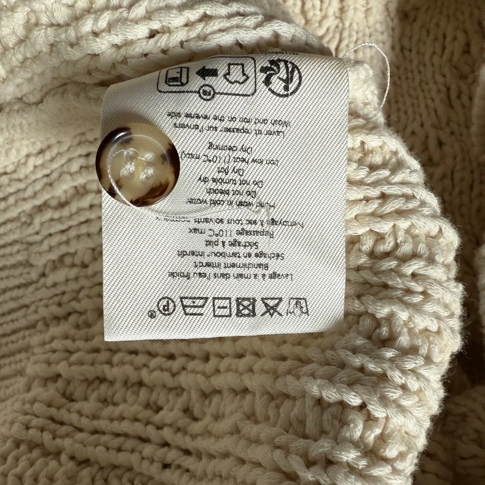 Sezane Bree Jumper Cream - Size XS - Picture 7 of 9